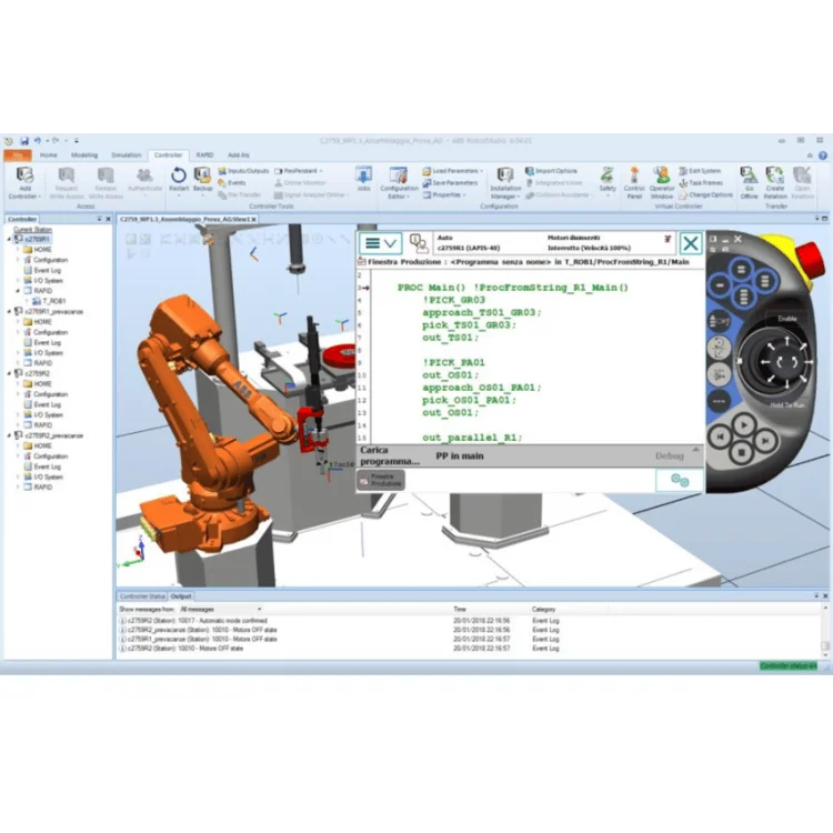 ABB Robotware 5 and Robotstudio online