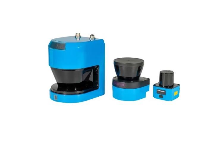 Автономный робот-погрузчик с лидаром на складе