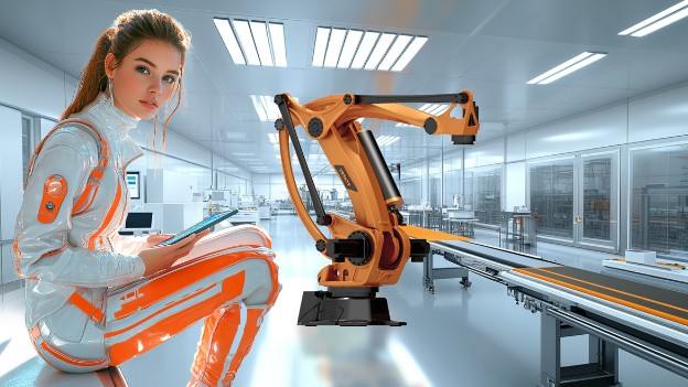 Промышленный робот на автоматизированном производстве. Рост производительности и качества.