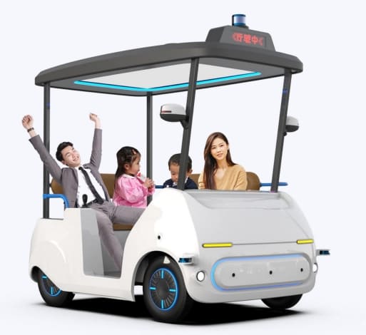 Autonomous Driving Rover беспилотный шаттл 4 пассажира 10 кмч